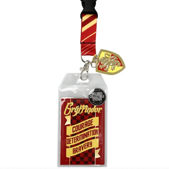 Harry Potter Hogwarts Crest Mini Backpack with Gryffindor Lanyard ID Holder main image 5